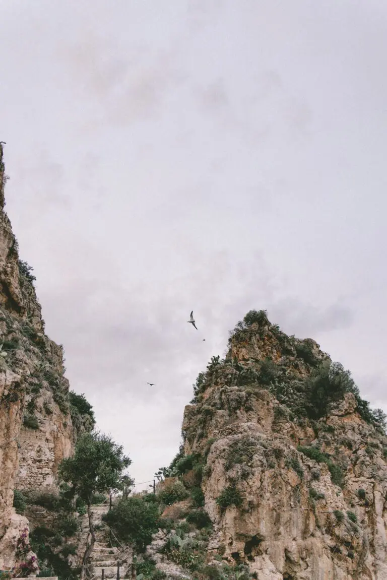 A group of people standing on top of a mountain