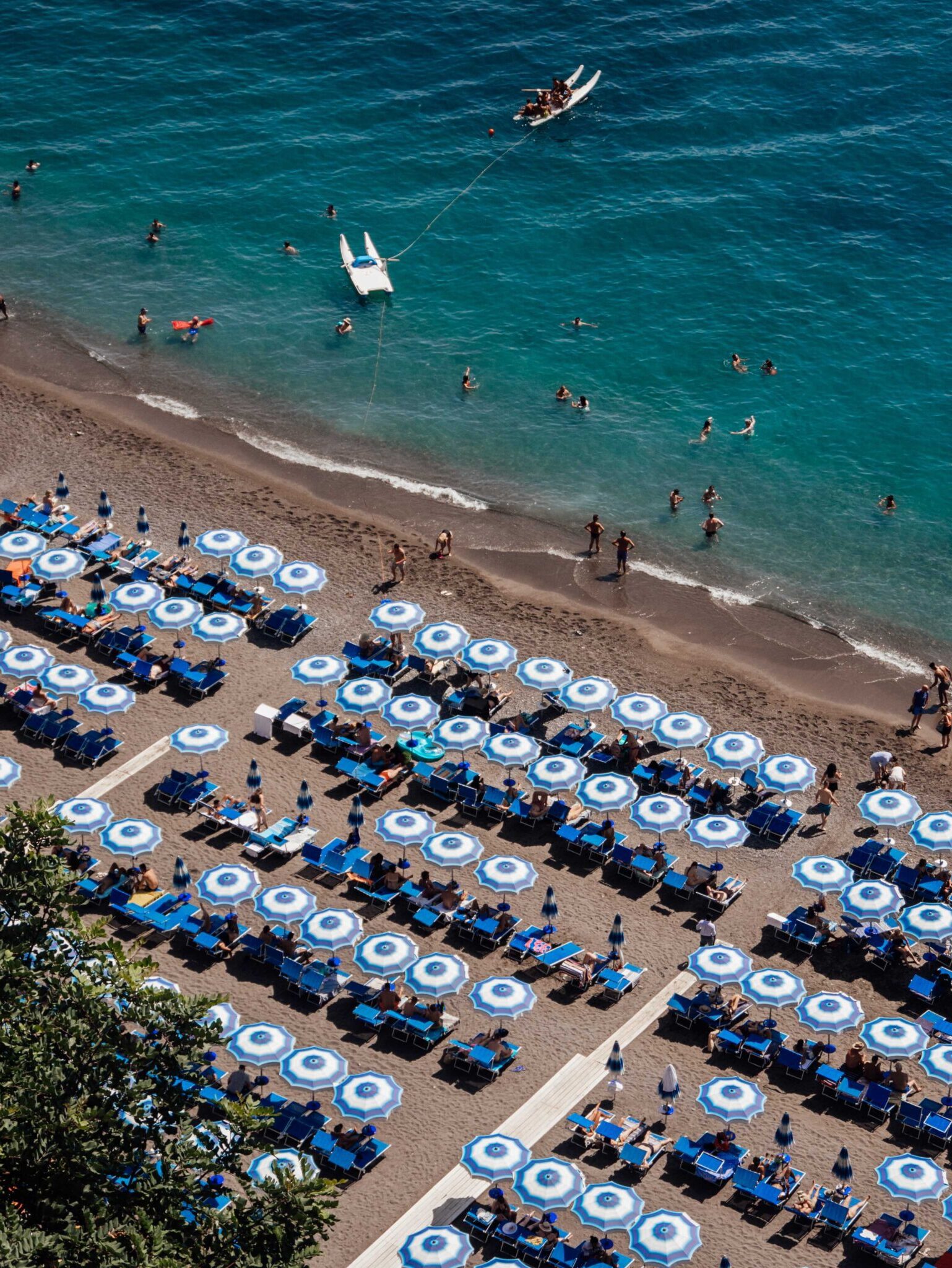 plage positano côte amalfitaine