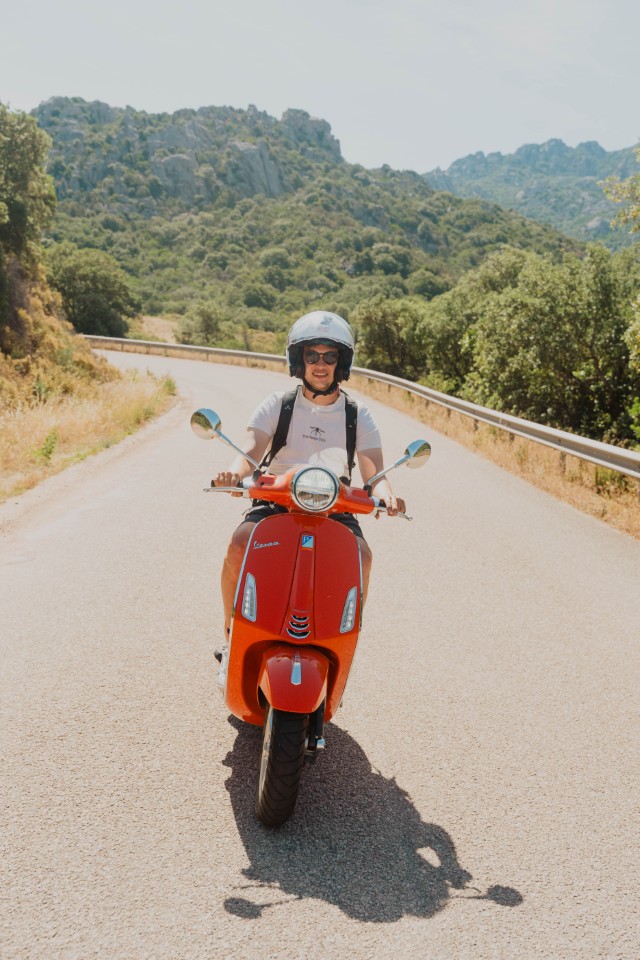 Vespa-Route in Sardinien